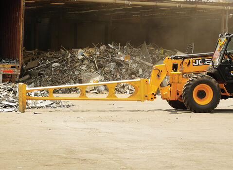 telehandler grain pusher